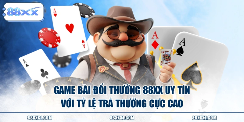 Game bài đổi thưởng 88XX uy tín với tỷ lệ trả thưởng cực cao