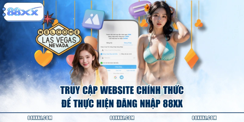 Truy cập website chính thức để thực hiện đăng nhập 88XX